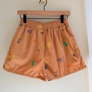 Clare V st Martin shorts Camel Multi Paradis origional $155